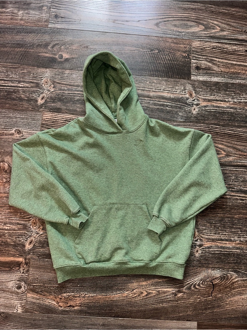Gymshark Women's Green Hooded Sweatshirt Pullover